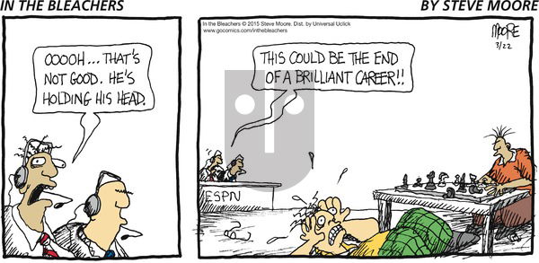 In the Bleachers on Sunday March 22, 2015 Comic Strip
