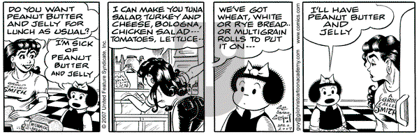 Nancy on Wednesday April 11, 2007 Comic Strip