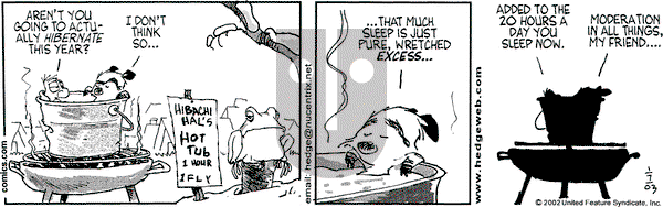 Over the Hedge on Tuesday January 7, 2003 Comic Strip