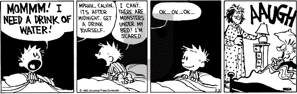 Calvin and Hobbes - Saturday March 3, 1990 Comic Strip