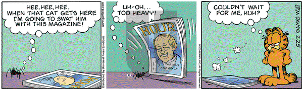 Garfield on Wednesday February 25, 2004 Comic Strip