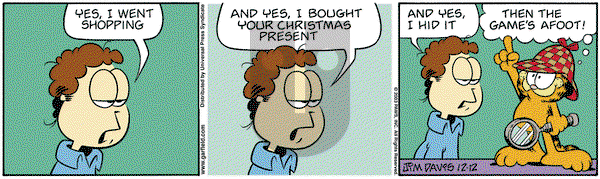 Garfield on Friday December 12, 2003 Comic Strip