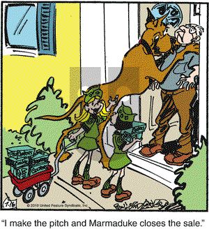 Marmaduke on Friday July 16, 2010 Comic Strip