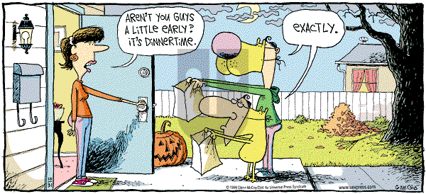 The Duplex on Sunday October 31, 1999 Comic Strip