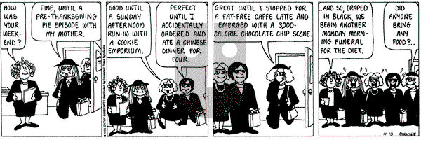 Cathy Classics - Monday November 13, 1995 Comic Strip