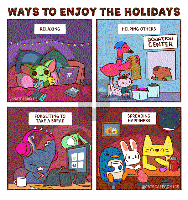 Cat's Cafe on Friday December 24, 2021 Comic Strip