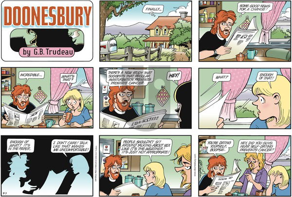 Doonesbury on Sunday September 7, 2003 Comic Strip