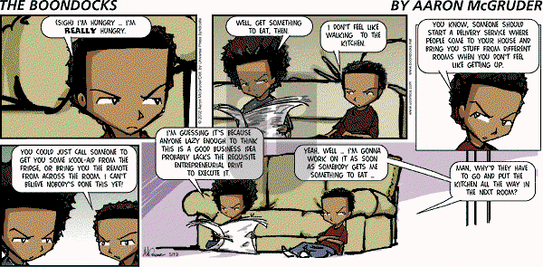 The Boondocks - Sunday May 19, 2002 Comic Strip