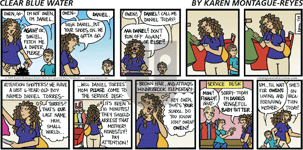 Clear Blue Water on Sunday January 28, 2007 Comic Strip