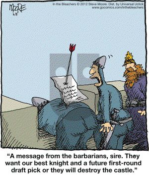 In the Bleachers on Friday June 8, 2012 Comic Strip