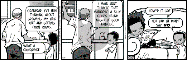 The Boondocks on Saturday December 7, 2013 Comic Strip