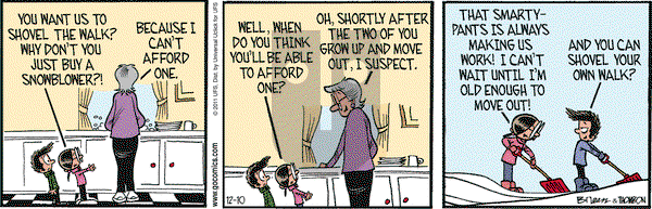 Grand Avenue on Saturday December 10, 2011 Comic Strip