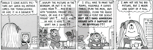 Cathy Classics on Tuesday November 22, 1994 Comic Strip