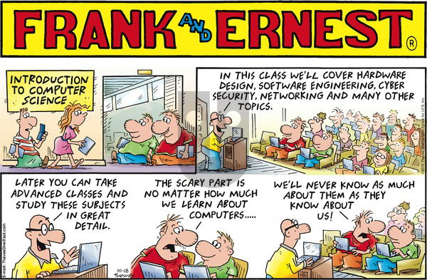 Frank and Ernest on Sunday October 18, 2015 Comic Strip
