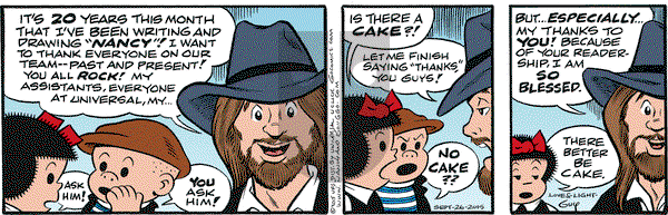Nancy on Saturday September 26, 2015 Comic Strip