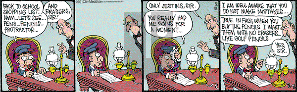 Monty on Thursday August 31, 2017 Comic Strip