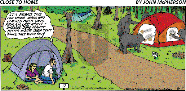 Close to Home on Sunday August 14, 2005 Comic Strip