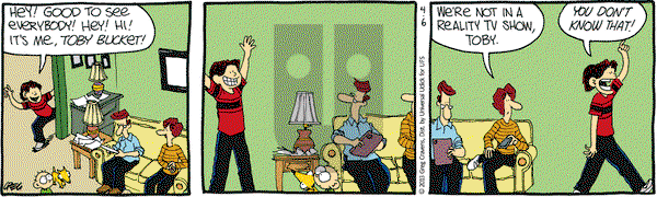 The Buckets on Saturday April 6, 2013 Comic Strip
