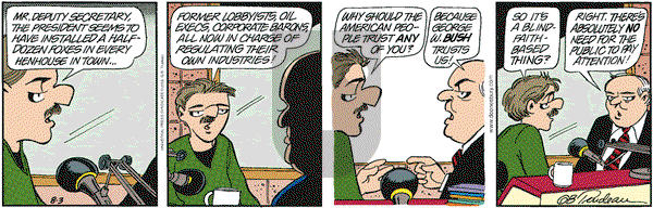 Doonesbury on Friday August 3, 2001 Comic Strip