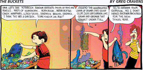 The Buckets on Sunday August 21, 2011 Comic Strip