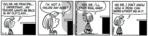 Peanuts on Wednesday September 19, 1984 Comic Strip