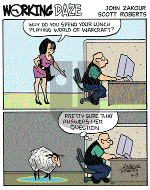 Working Daze on Wednesday September 3, 2008 Comic Strip