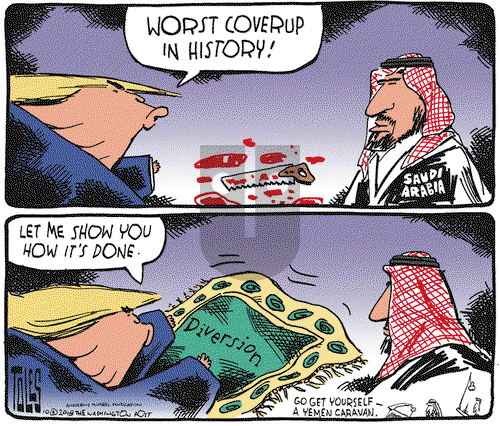 Tom Toles on Thursday October 25, 2018 Comic Strip