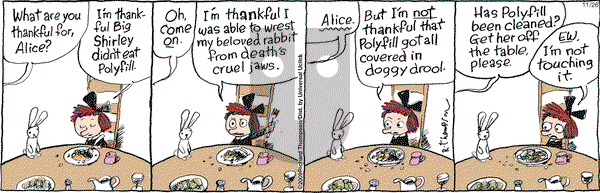 Cul de Sac - Thursday November 26, 2009 Comic Strip