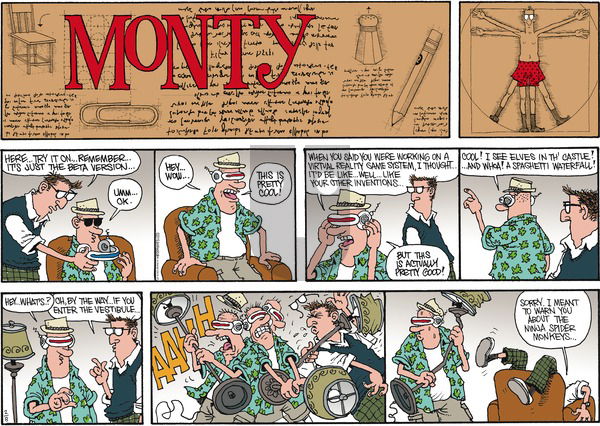Monty on Sunday February 8, 2015 Comic Strip