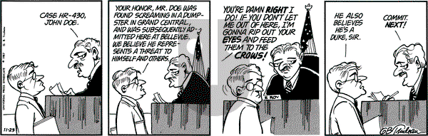 Doonesbury on Monday November 23, 1987 Comic Strip
