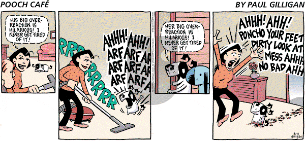 Pooch Cafe on Sunday March 11, 2007 Comic Strip