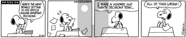 Peanuts on Friday February 27, 1970 Comic Strip