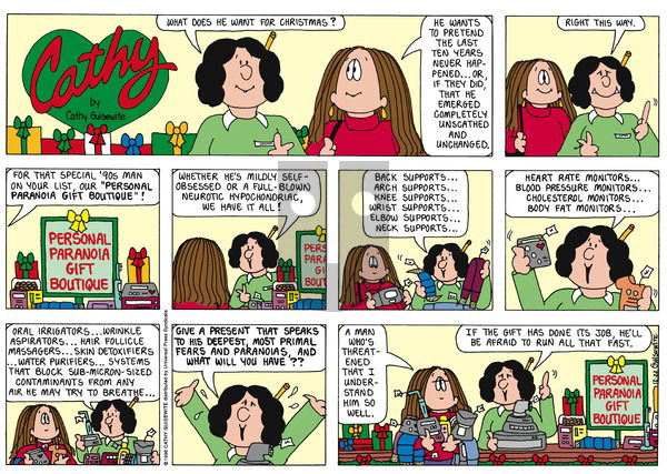 Cathy Classics on Sunday December 22, 1996 Comic Strip