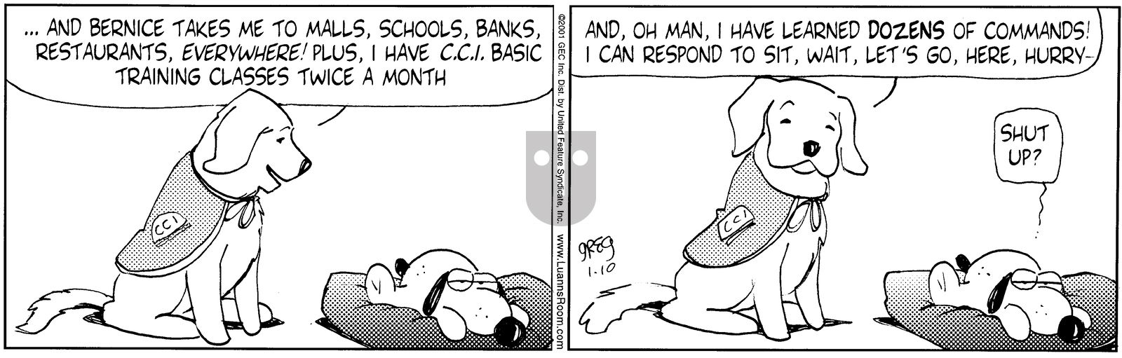 Luann - Wednesday January 10, 2001 Comic Strip