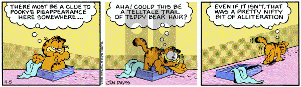 Garfield on Thursday April 5, 1984 Comic Strip