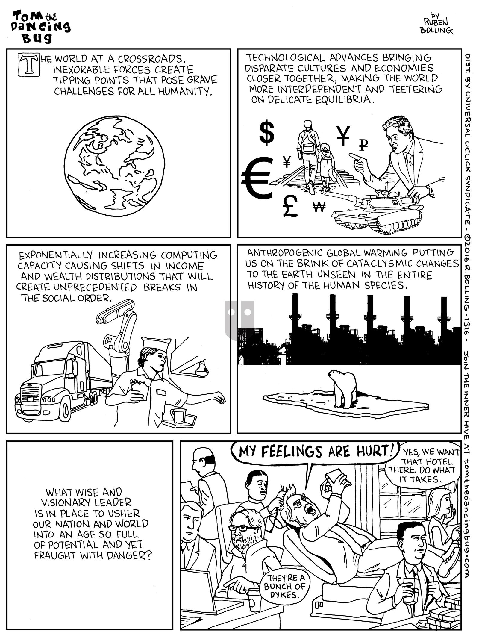 Tom the Dancing Bug - Monday December 5, 2016 Comic Strip