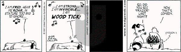Over the Hedge on Wednesday October 29, 1997 Comic Strip