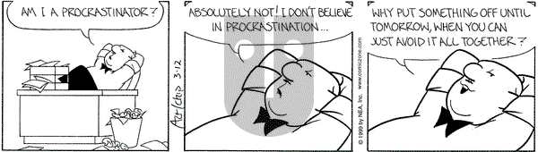 The Born Loser on Friday March 12, 1999 Comic Strip