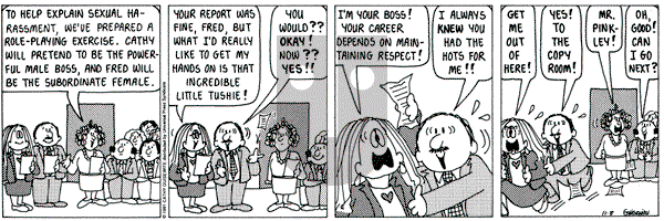 Cathy Classics on Friday November 8, 1991 Comic Strip