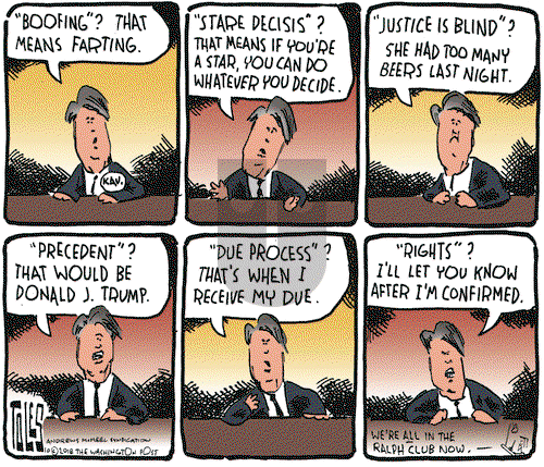 Tom Toles on Tuesday October 2, 2018 Comic Strip