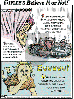 Ripley's Believe It or Not - Thursday June 27, 2024 Comic Strip