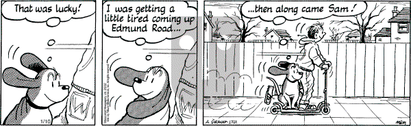 Fred Basset on Thursday January 10, 2002 Comic Strip