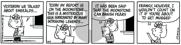 Peanuts on Wednesday September 9, 1981 Comic Strip