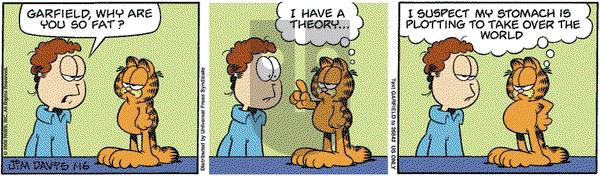 Garfield - Wednesday January 16, 2008 Comic Strip