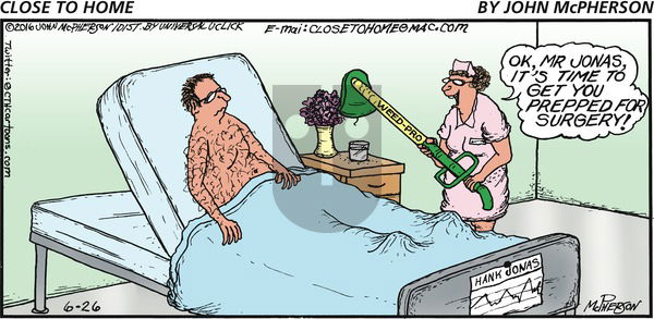 Close to Home on Sunday June 26, 2016 Comic Strip