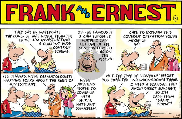 Frank and Ernest on Sunday June 17, 2018 Comic Strip