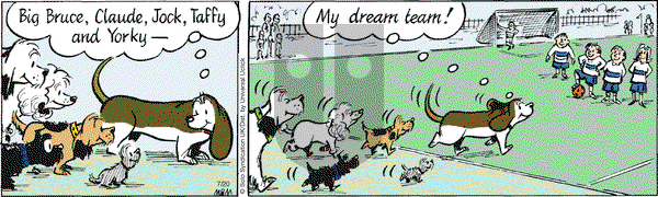 Fred Basset on Wednesday July 20, 2016 Comic Strip