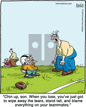 In the Bleachers on Saturday November 25, 2000 Comic Strip