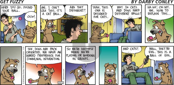 Get Fuzzy on Sunday November 20, 2016 Comic Strip