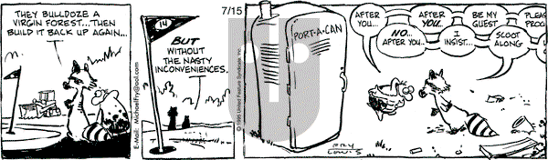 Over the Hedge on Saturday July 15, 1995 Comic Strip